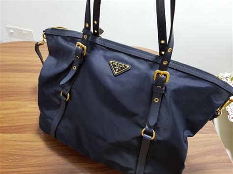 prada navy blue nylon bag|prada nylon shoulder bag price.